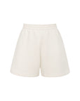 organic cotton tracksuit shorts in white