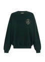 organic cotton sweatshirt in dark green