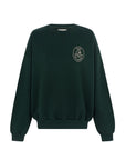 organic cotton sweatshirt in dark green