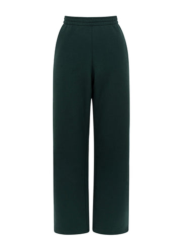 organic cotton trackpants in dark green