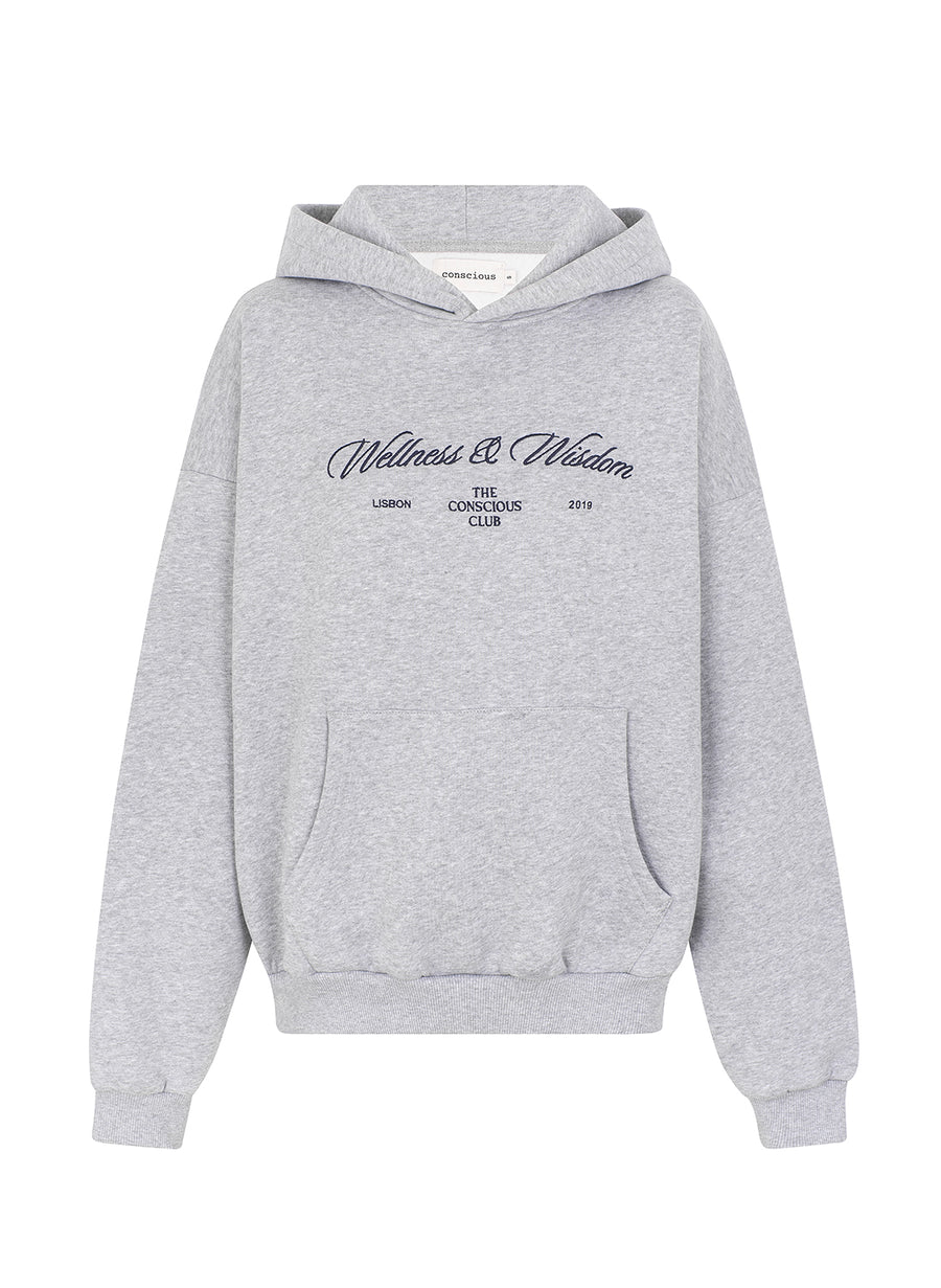 organic cotton sweatshirt in gray
