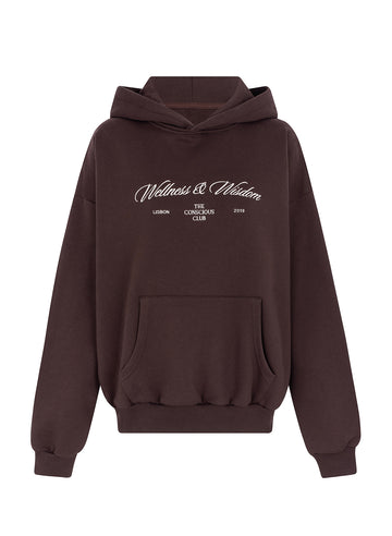 organic cotton sweatshirt in brown