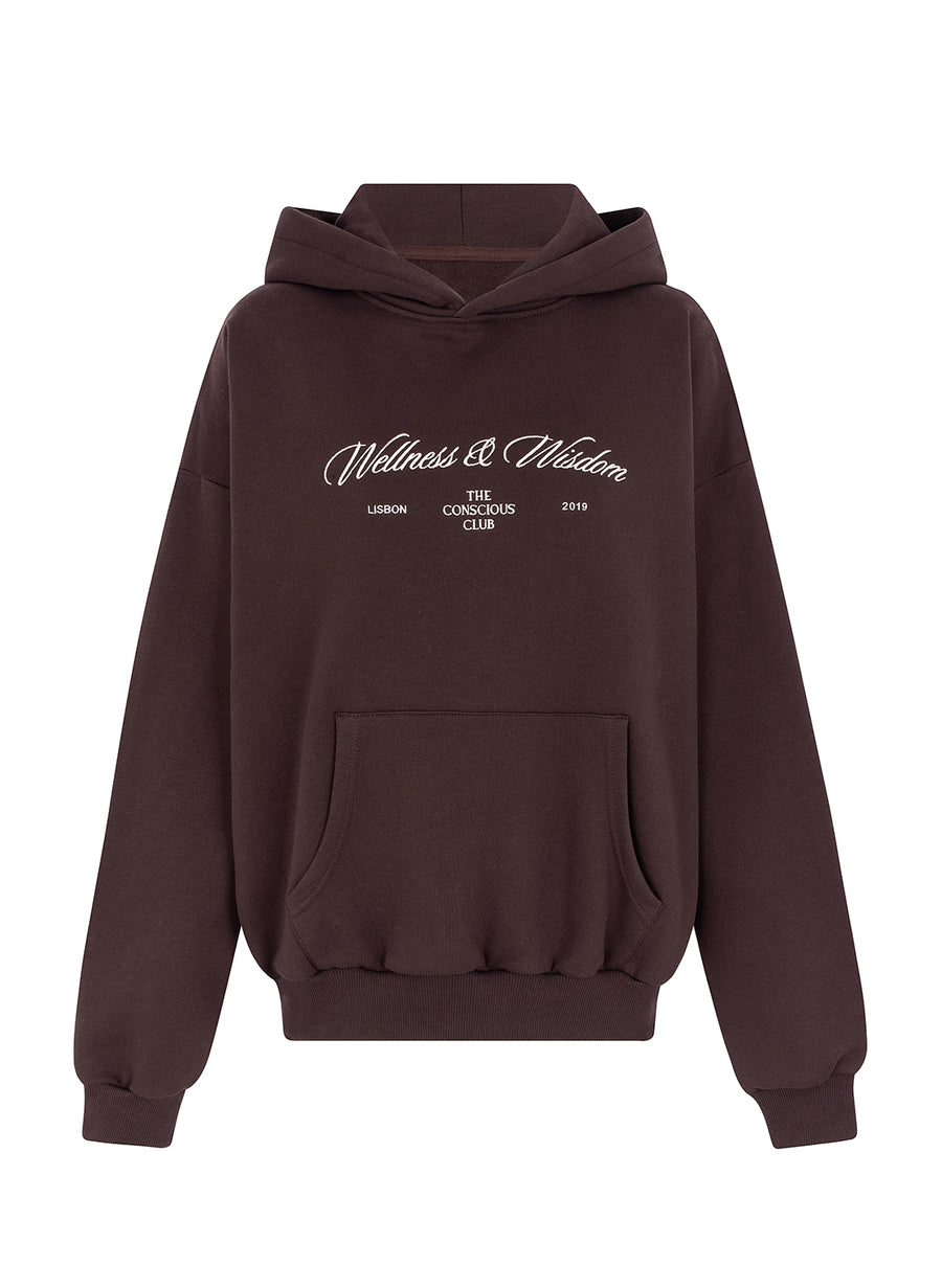 organic cotton sweatshirt in brown
