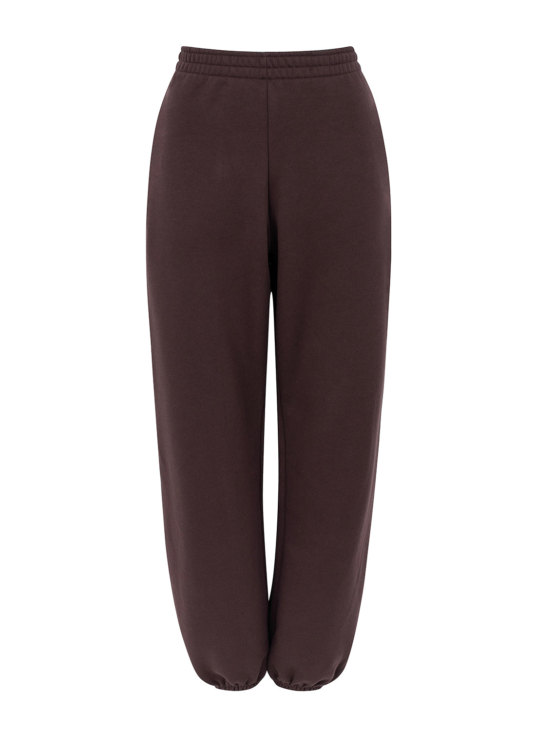 organic cotton trackpants in brown