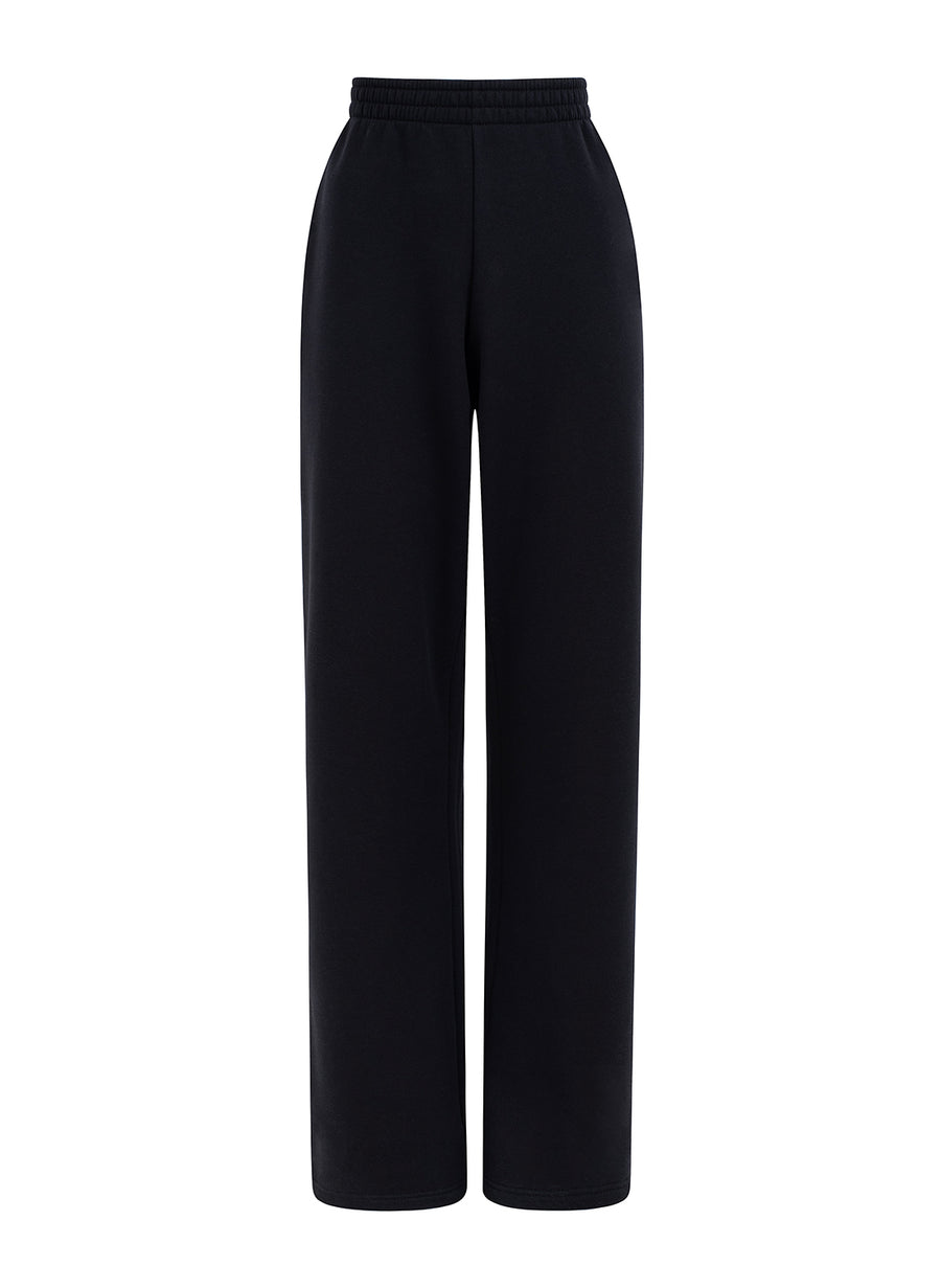 organic cotton trackpants in black