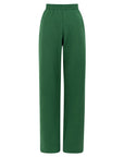 organic cotton trackpants in palma green