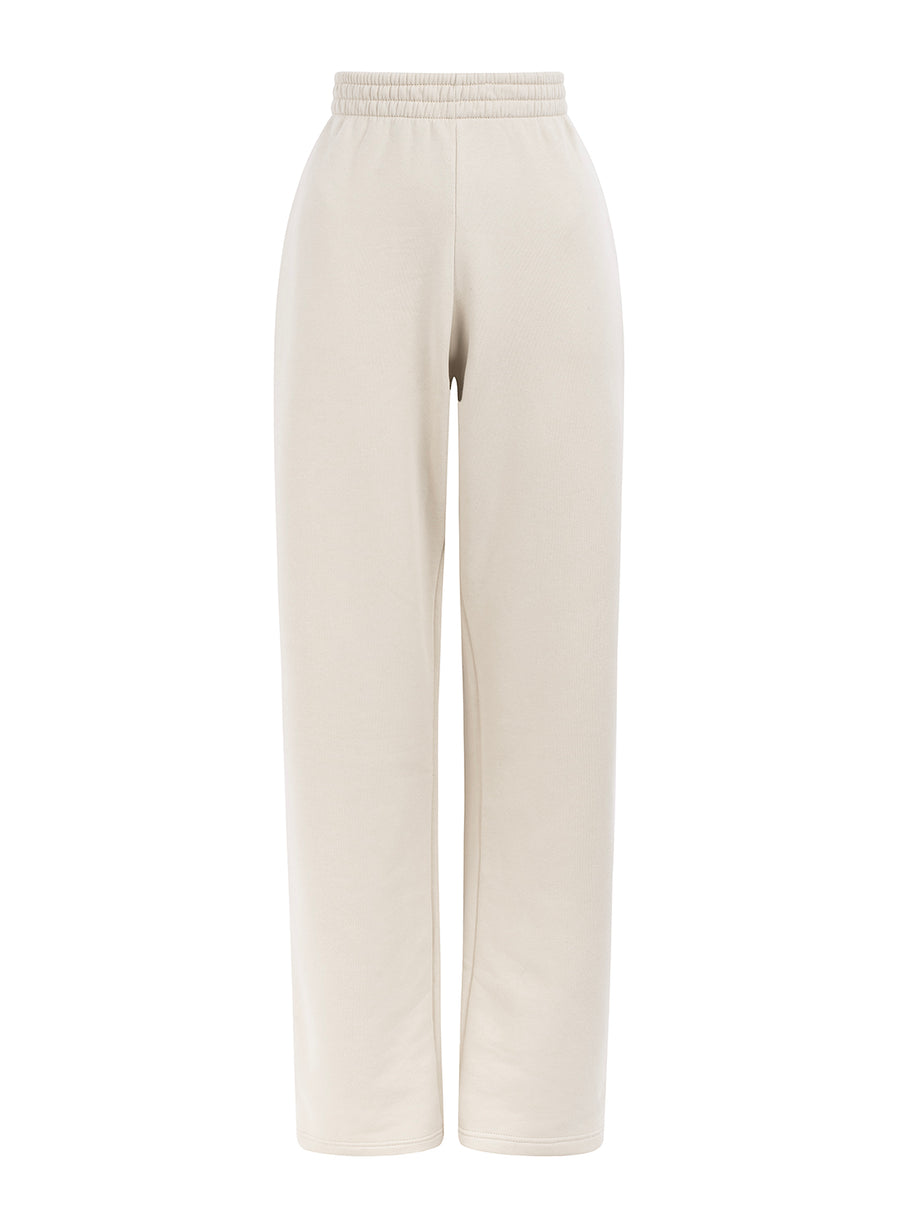 organic cotton trackpants in beige
