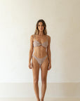 sustainable swimwear top aria sun grid