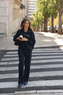 organic cotton trackpants in navy