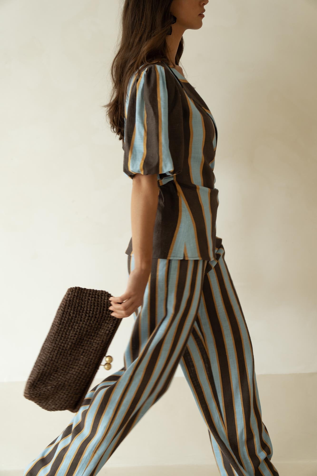 aina linen trousers terra lines