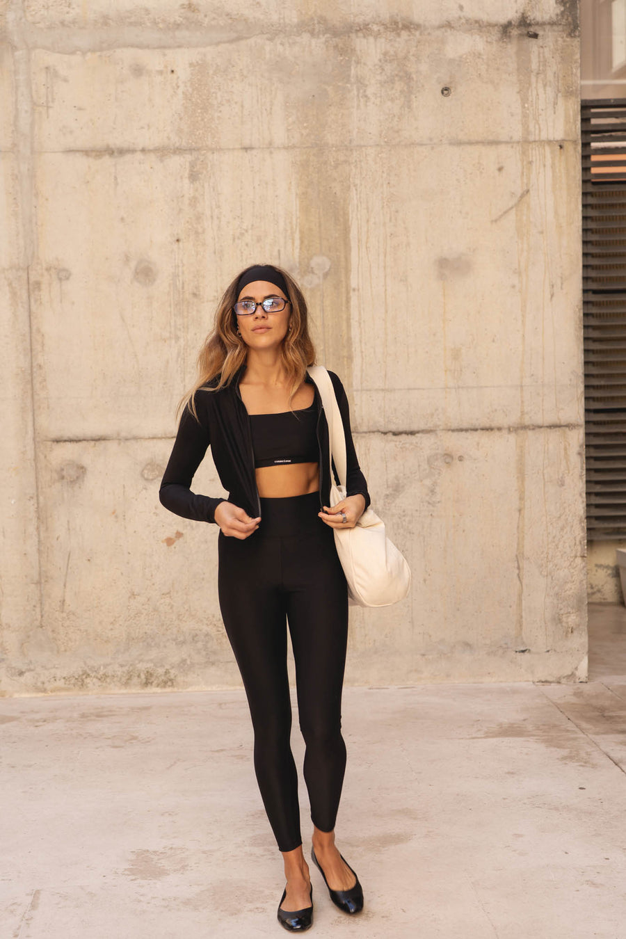 recycled ACTIVE top in black