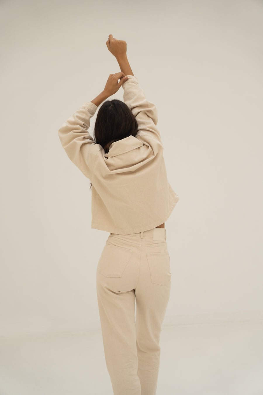 denim trousers undyed