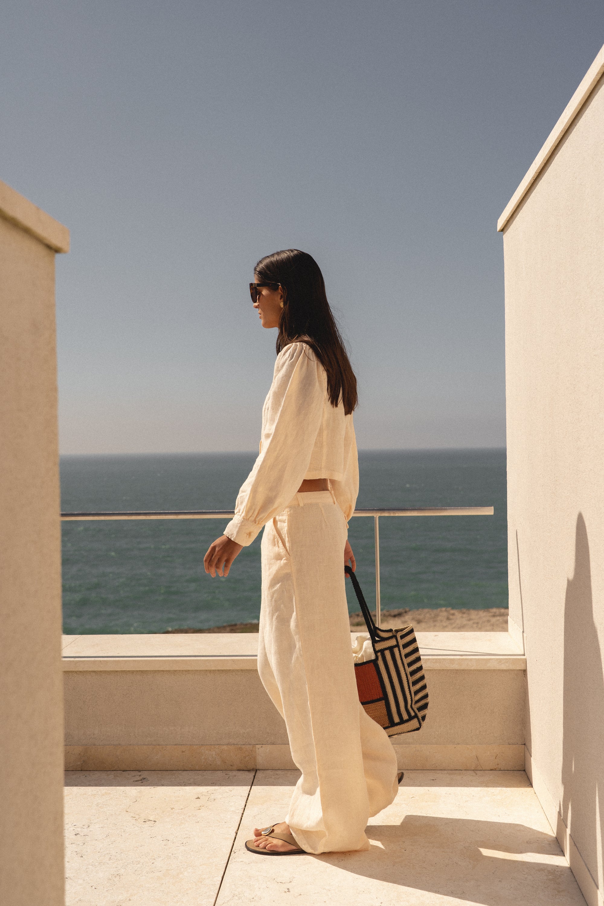 linen trousers bare earth