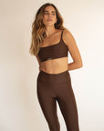recycled ACTIVE top in brown