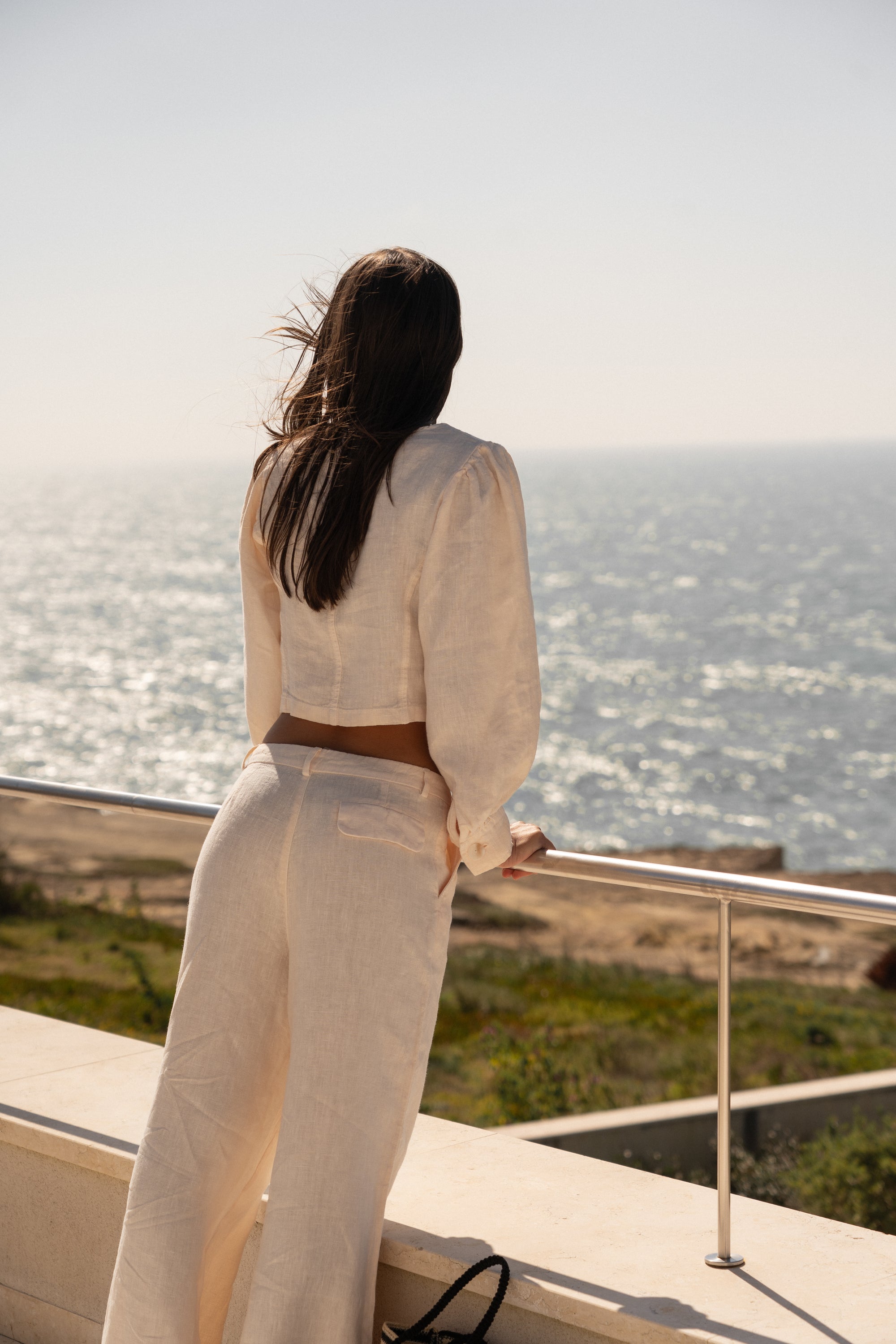 linen trousers bare earth