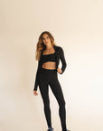 recycled ACTIVE top in black