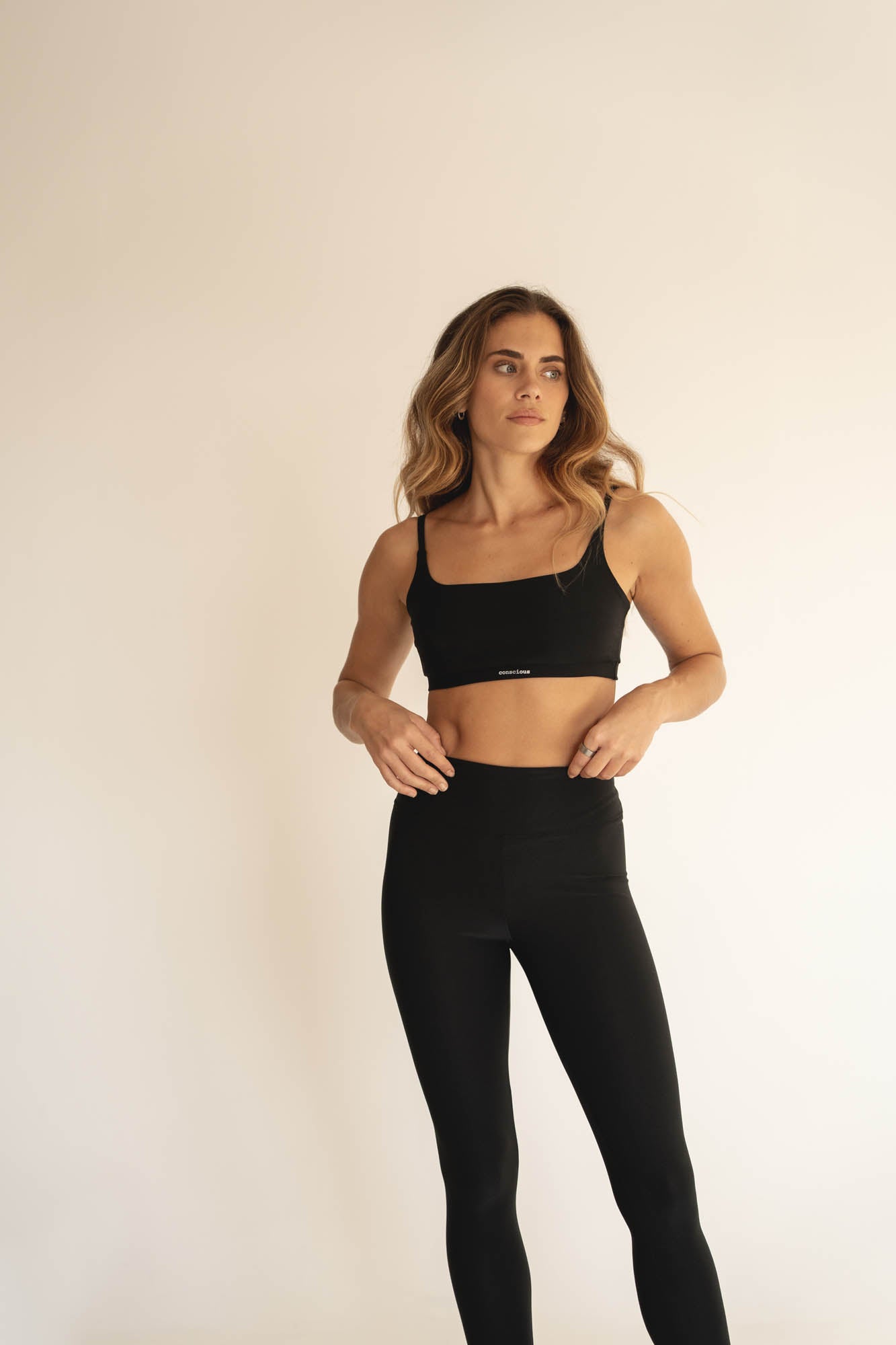 recycled ACTIVE top in black