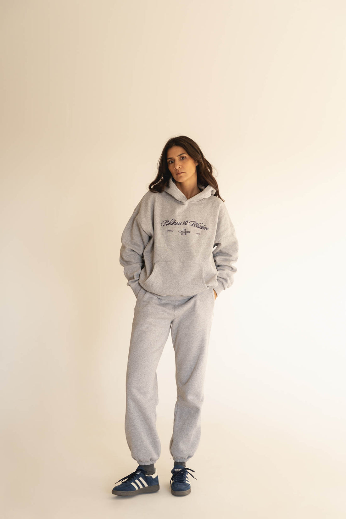 organic cotton trackpants in gray