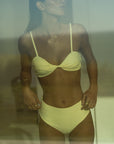 sustainable swimwear top aria butter cream