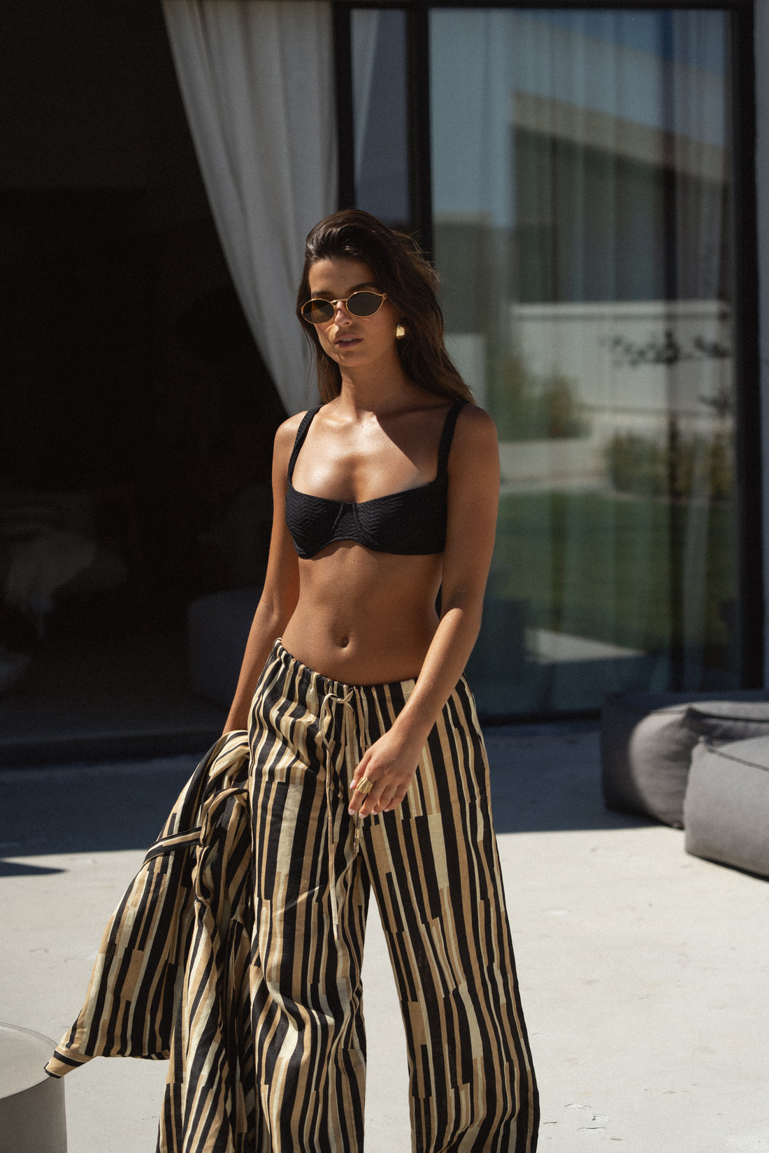 linen trousers earth lines