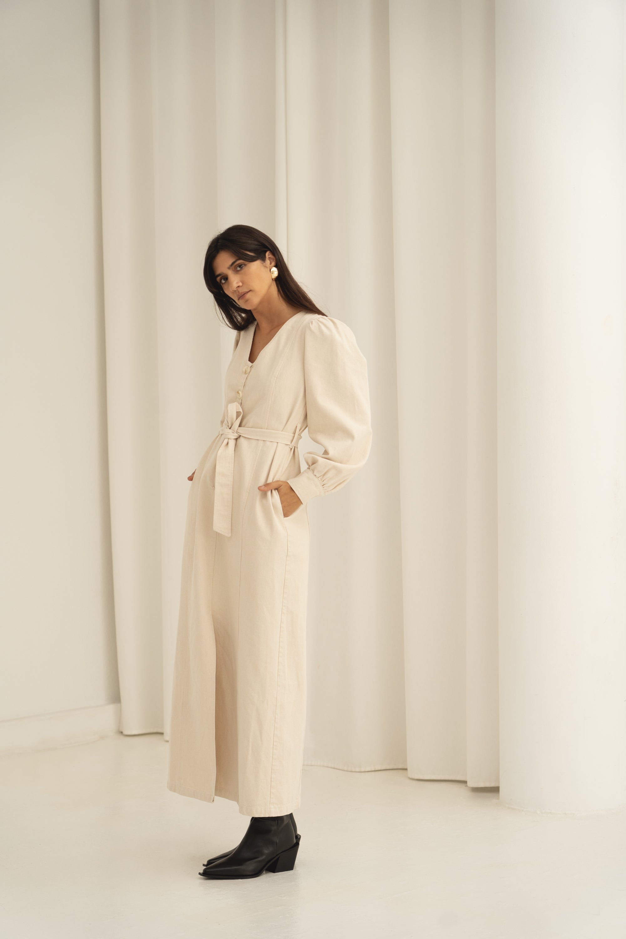 eli denim dress undyed