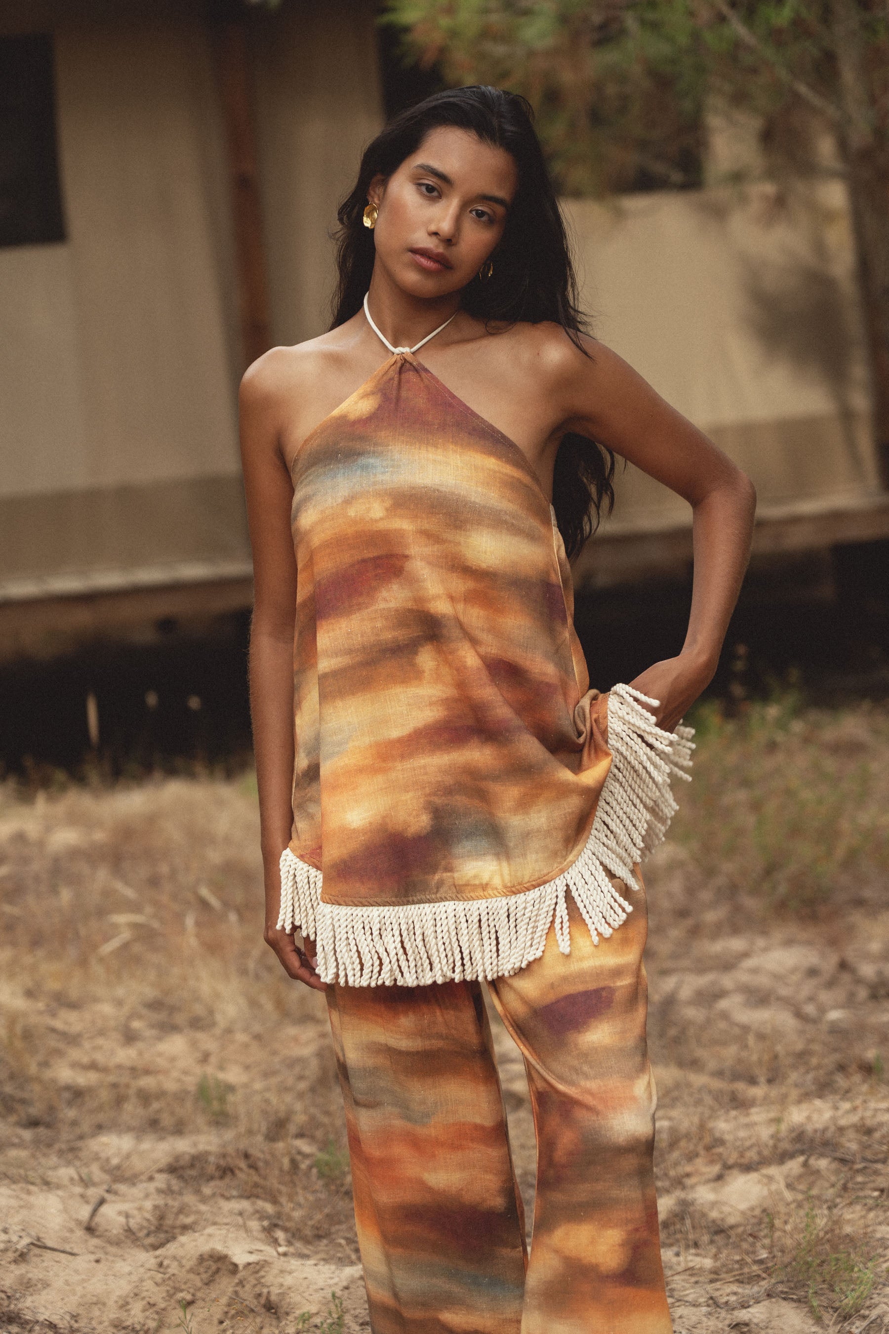 conscious x sienna loom top sunset