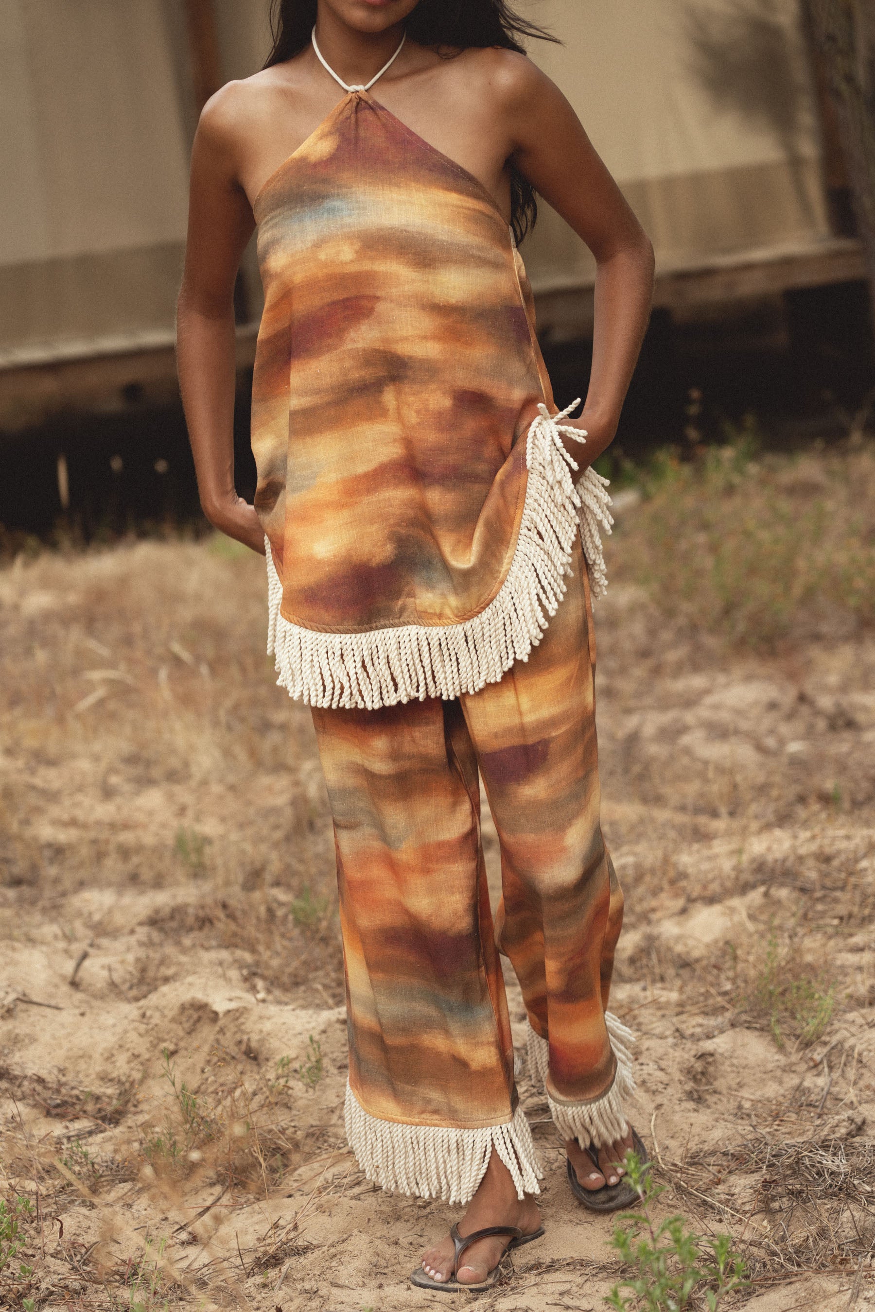 conscious x sienna fiona pants sunset