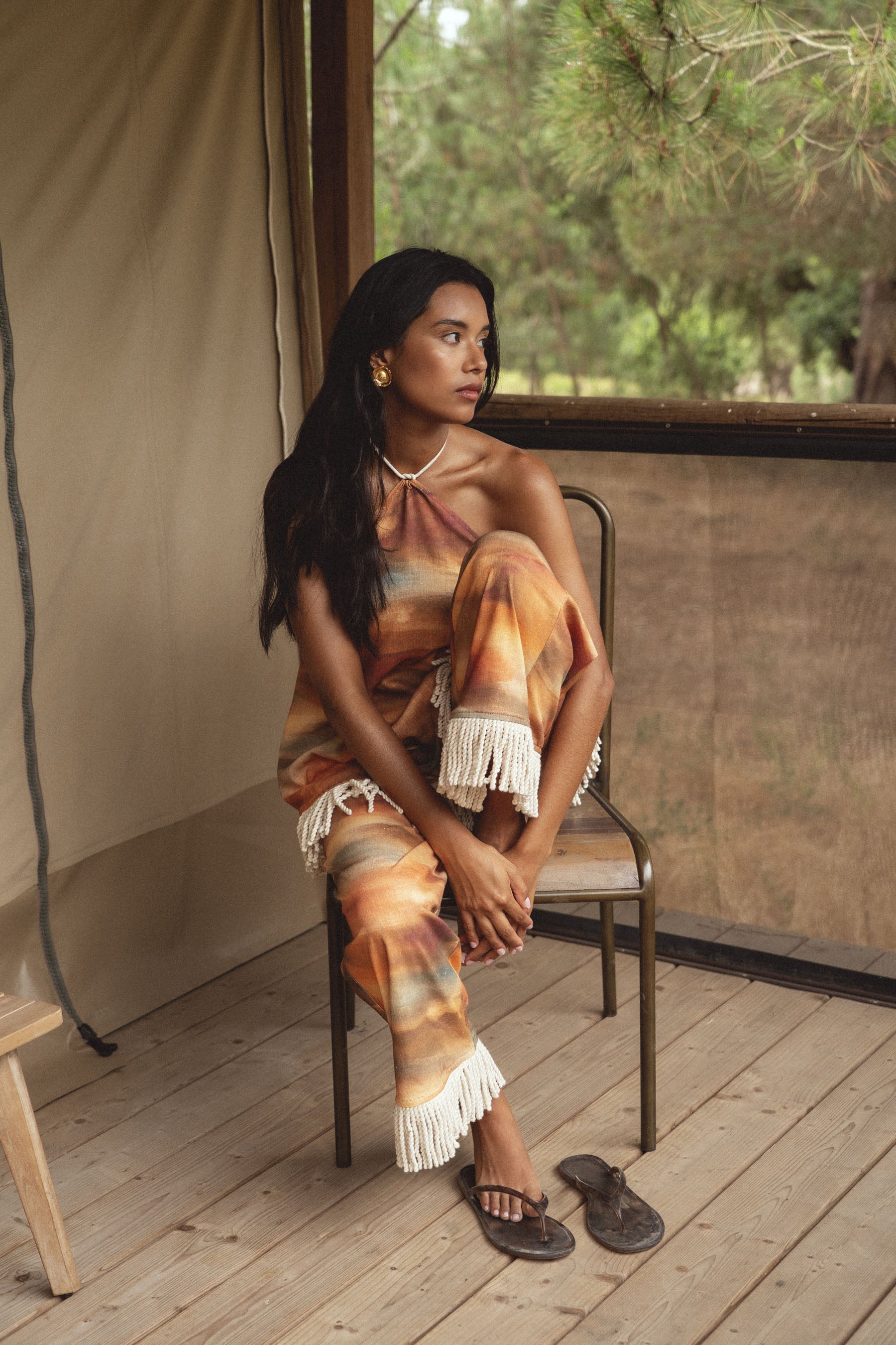 conscious x sienna fiona pants sunset