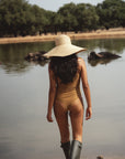 conscious x sienna sustainable swimwear swimsuit savanna
