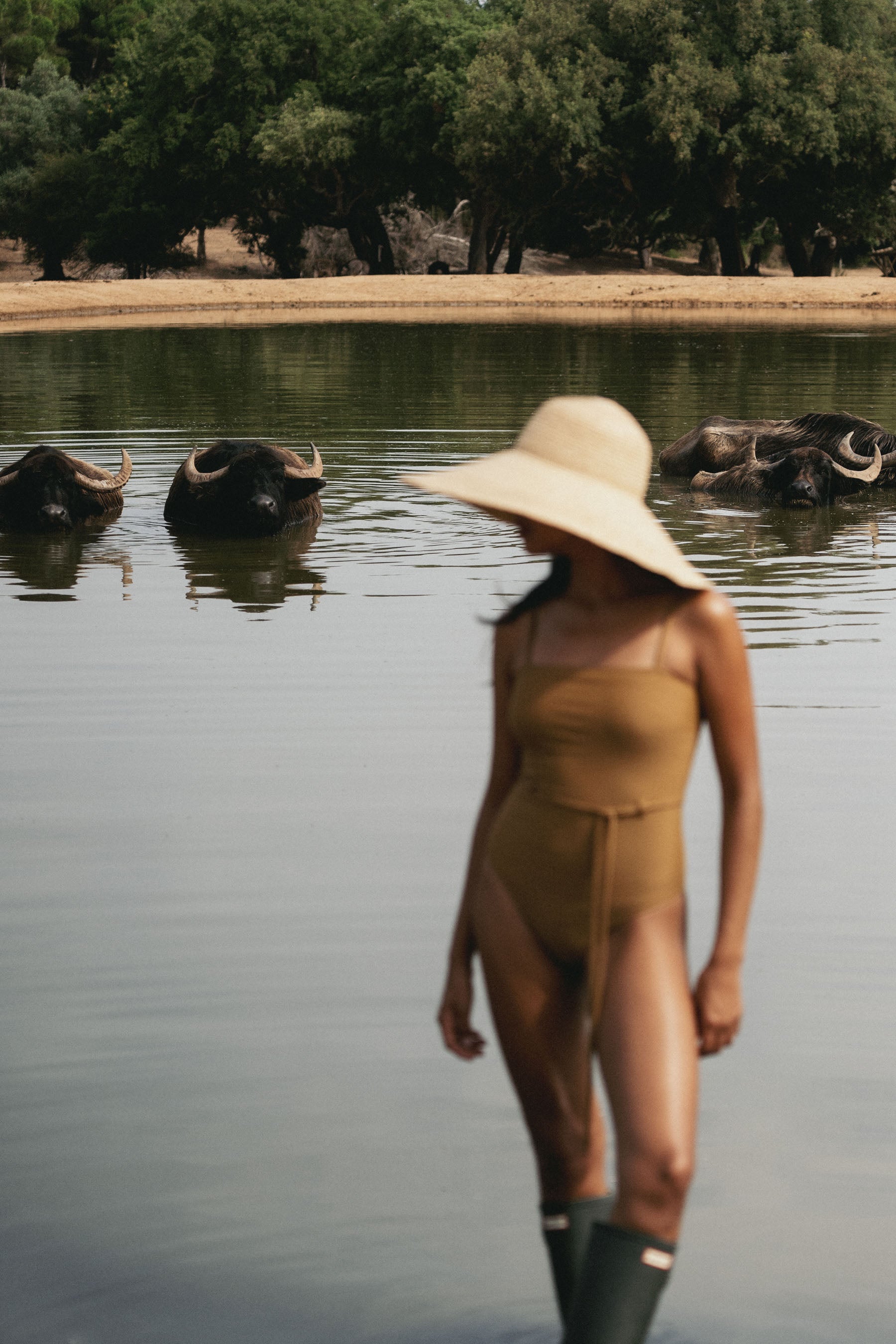 conscious x sienna sustainable swimwear swimsuit savanna