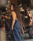 indigo linen bermudas x sofia marques cruz