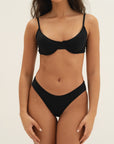 sustainable swimwear bottoms emma full black
