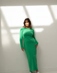 maxi dress in green