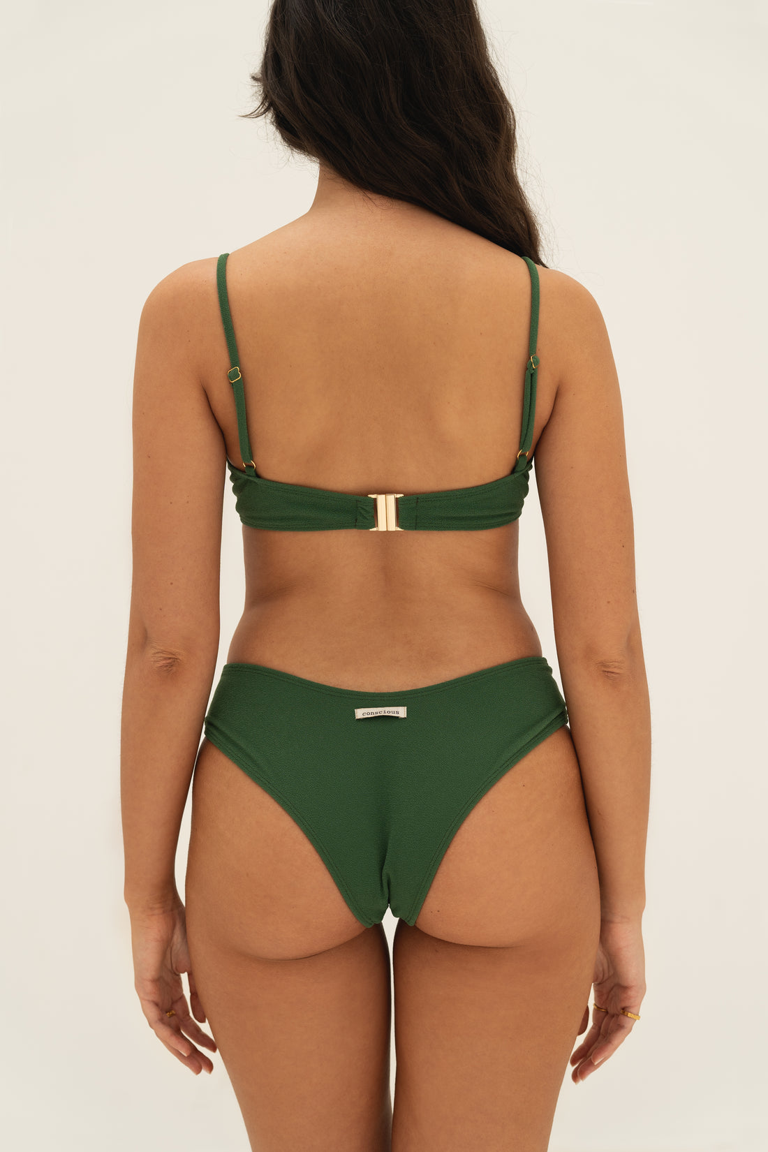 sustainable swimwear top eva palma green