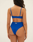 sustainable swimwear top zoe deep blue