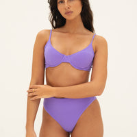 sustainable swimwear top eva terry lilac