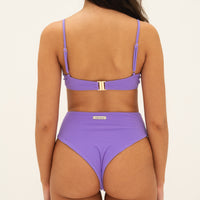 sustainable swimwear top eva terry lilac