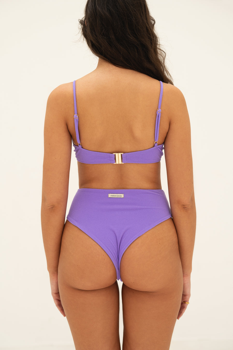 sustainable swimwear top eva terry lilac