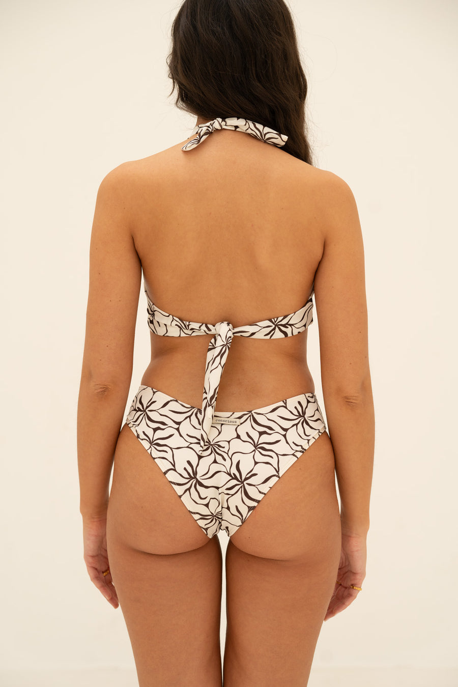 sustainable swimwear bottoms emma ivory flowers