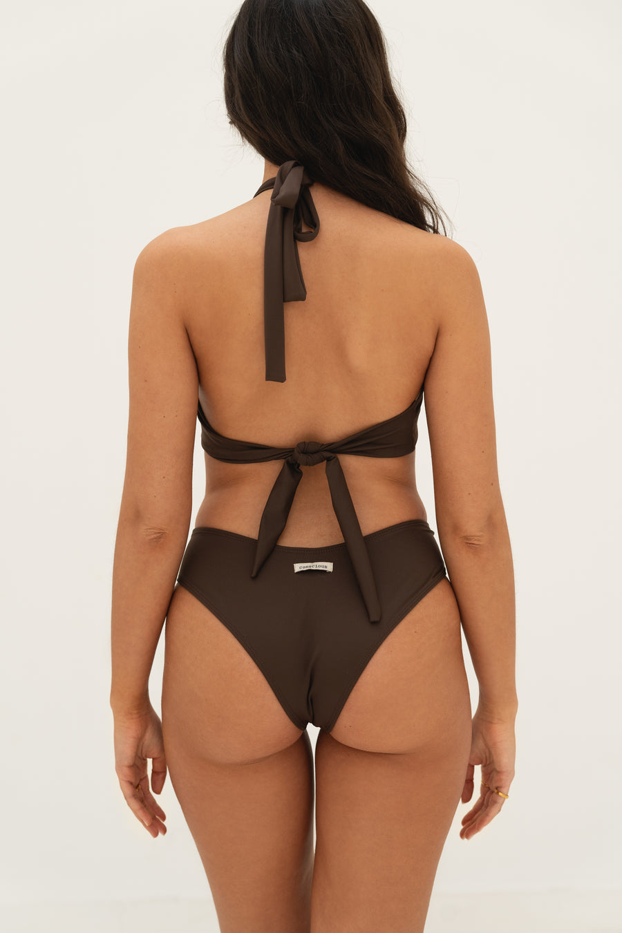 sustainable swimwear bottoms emma chocolate