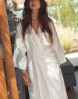 kimono linen dress shell