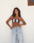 sustainable light blue washed denim jeans