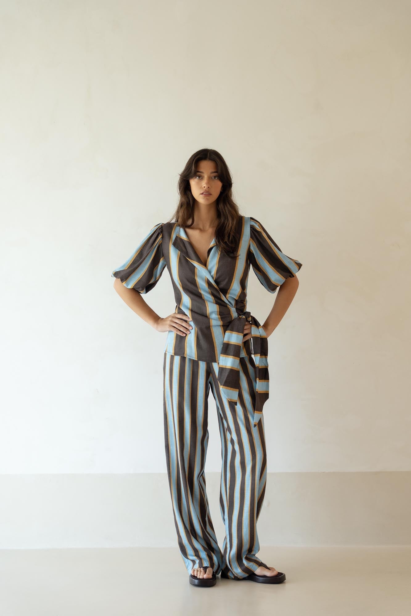 aina linen trousers terra lines