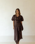 aina linen skirt terra