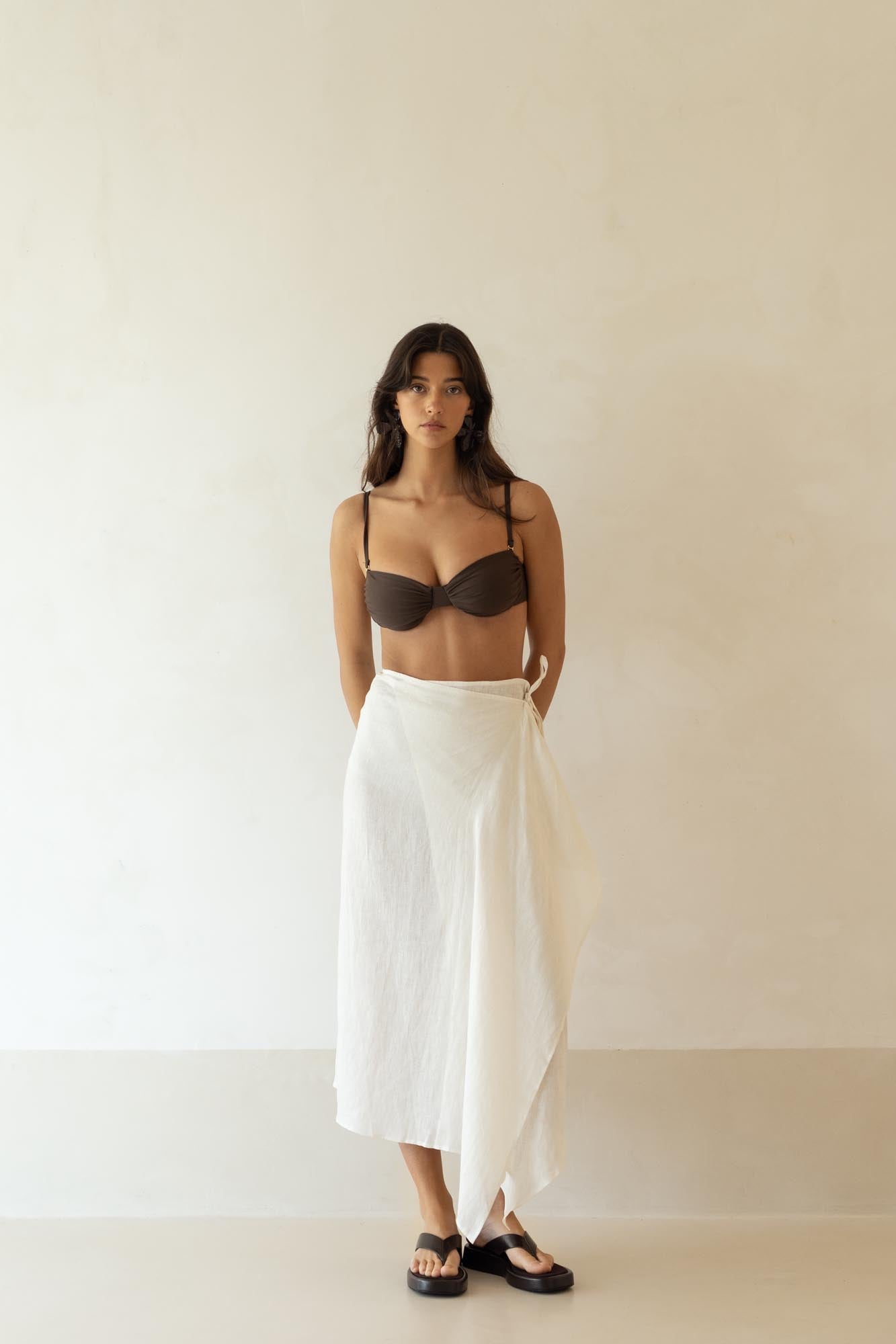 sustainable swimwear top paloma terra noir