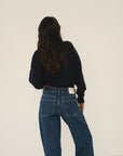 sustainable blue washed denim jeans