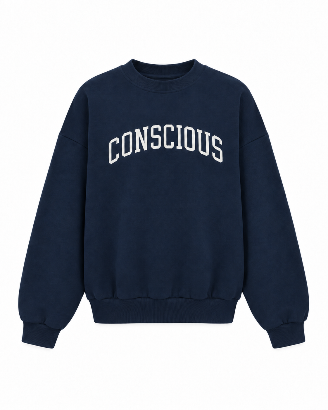 organic cotton conscious sweatshirt in navy