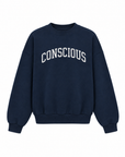 organic cotton conscious sweatshirt in navy