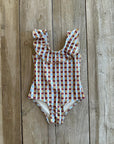 sustainable swimwear swimsuit kids sun grid