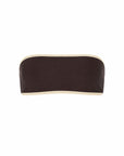 sustainable swimwear top caicai x hannah hofinger in expresso bronze